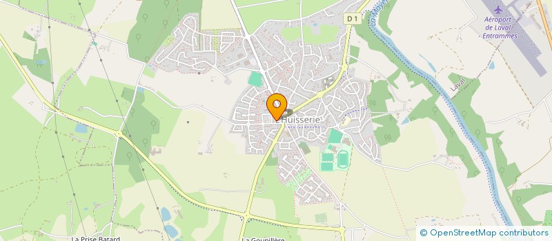 localisation de l'entreprise SCI DU SOURIRE  L'HUISSERIE