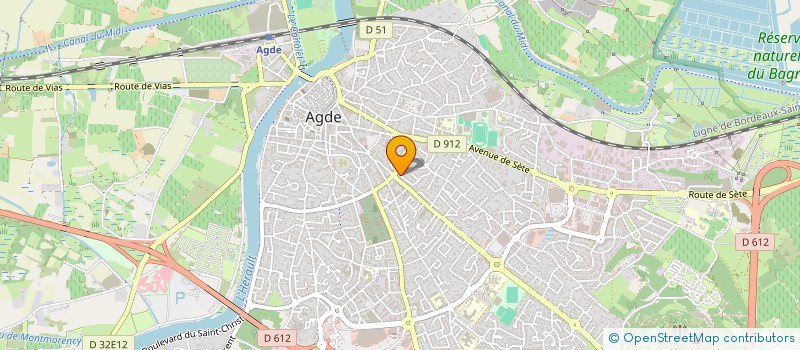 localisation de l'entreprise SCI DU SOURIRE  AGDE