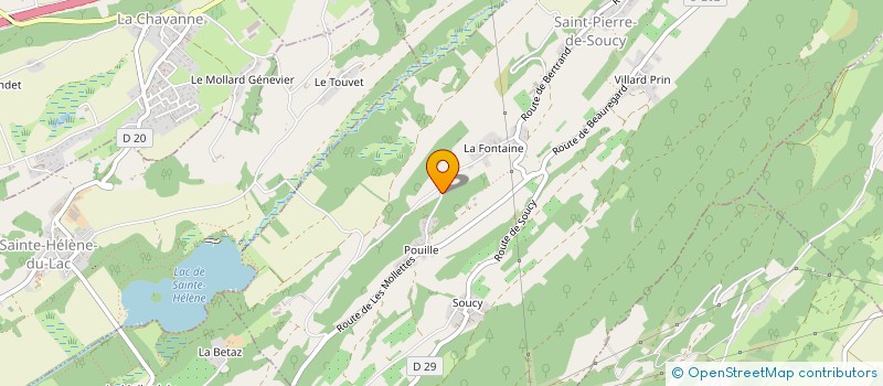 localisation de l'entreprise SCI DU SOURIRE DE L'ARCLUSAZ  SAINT-PIERRE-DE-SOUCY