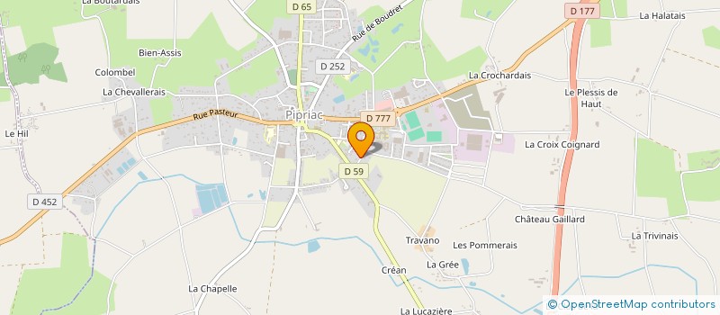 localisation de l'entreprise SCI DU SOUS BOIS  PIPRIAC