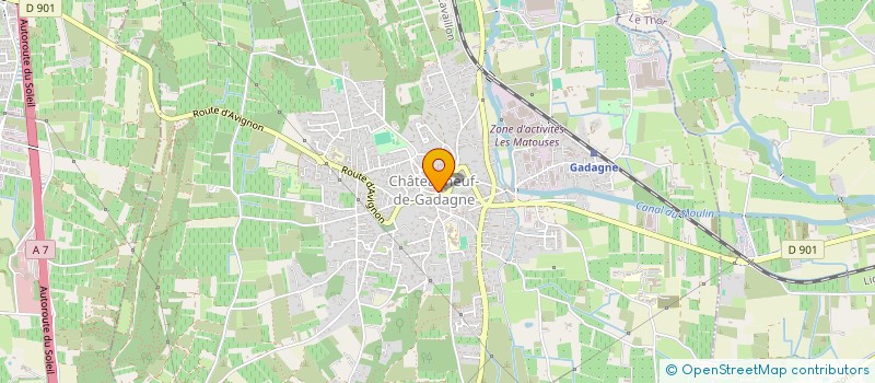 localisation de l'entreprise SCI DU SOUSTET  CHATEAUNEUF-DE-GADAGNE