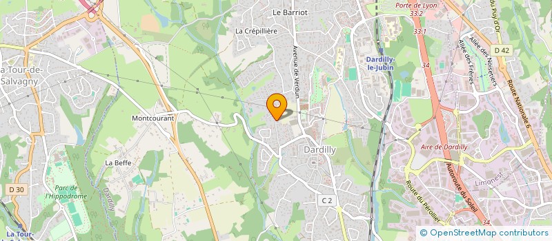 localisation de l'entreprise SCI DU SOUVENIR  DARDILLY