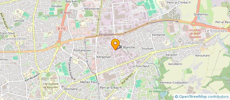 localisation de l'entreprise SCI DU SOUVESTRE  BREST