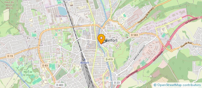localisation de l'entreprise SCI DU SQUARE à BELFORT