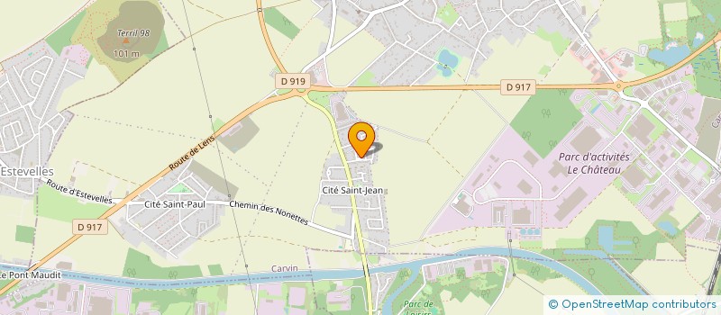 localisation de l'entreprise SCI DU SQUARE  CARVIN