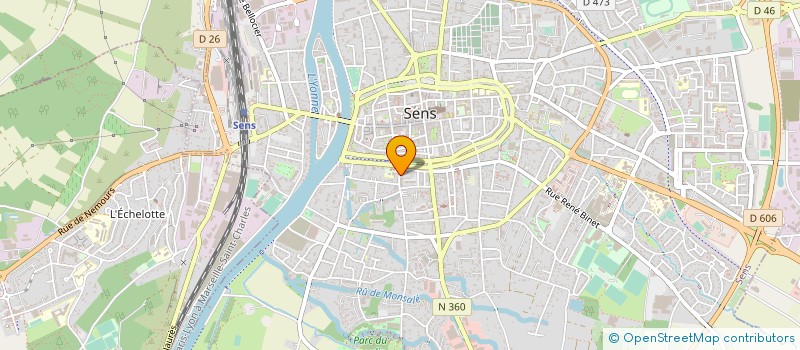 localisation de l'entreprise SCI DU SQUARE à SENS