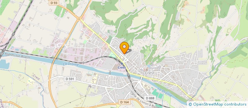 localisation de l'entreprise SCI DU SQUARE  CREST