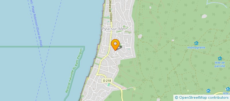 localisation de l'entreprise SCI DU SQUARE à LA TESTE-DE-BUCH