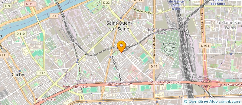 localisation de l'entreprise SCI DU SQUARE à SAINT-OUEN-SUR-SEINE