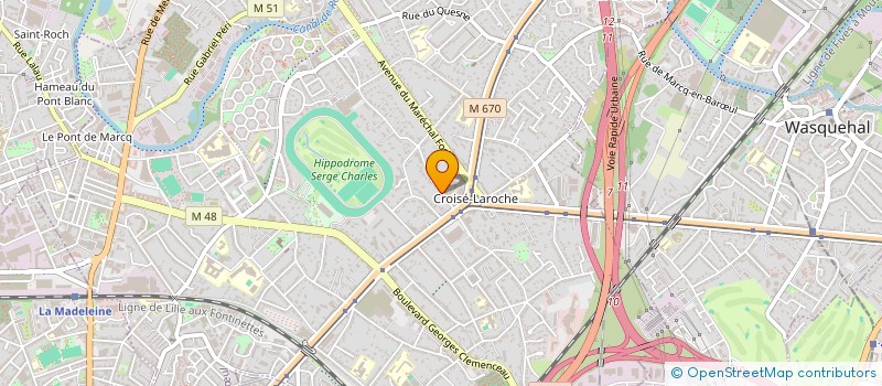 localisation de l'entreprise SCI DU SQUARE à MARCQ-EN-BARŒUL