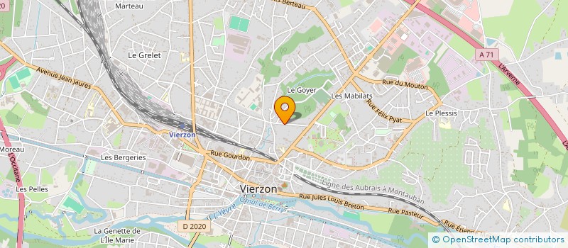 localisation de l'entreprise SCI DU SQUARE  VIERZON