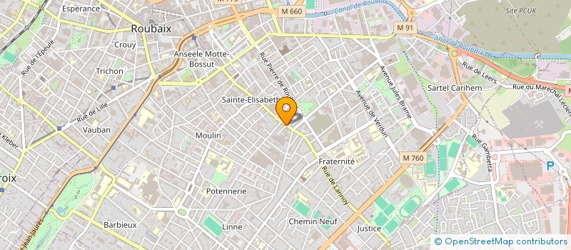 localisation de l'entreprise SCI DU SQUARE  ROUBAIX