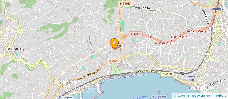 localisation de l'entreprise SCI DU SQUARE à ANTIBES