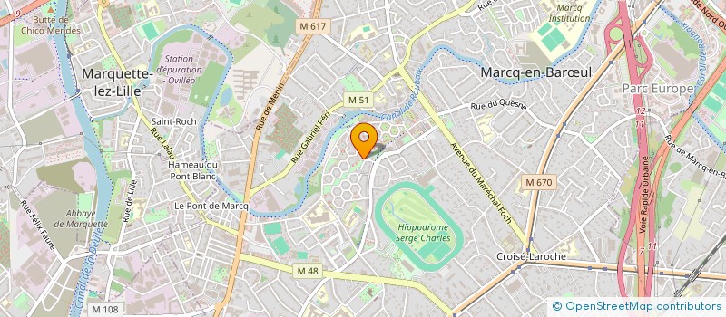 localisation de l'entreprise SCI DU SQUARE 62 à MARCQ-EN-BARŒUL