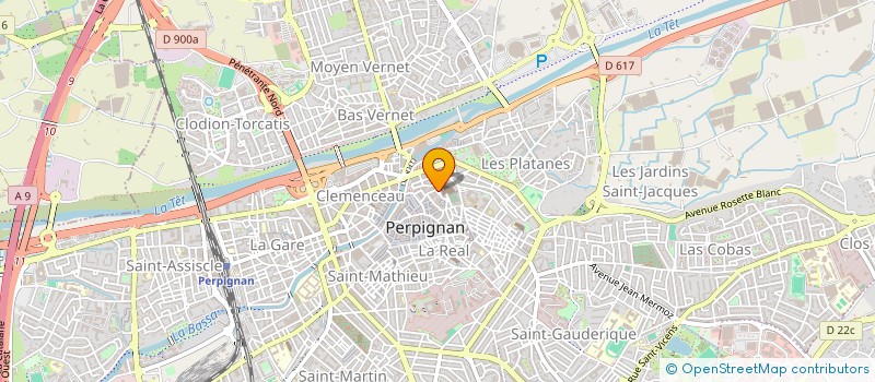 localisation de l'entreprise SCI DU SQUARE  PERPIGNAN