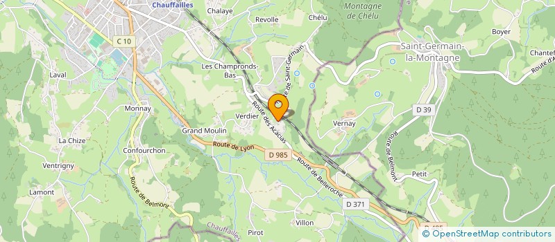 localisation de l'entreprise SCI DU SQUARE  CHAUFFAILLES