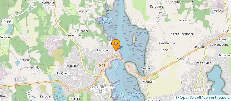 localisation de l'entreprise SCI DU SQUARE LENGLIER  LA TRINITE-SUR-MER