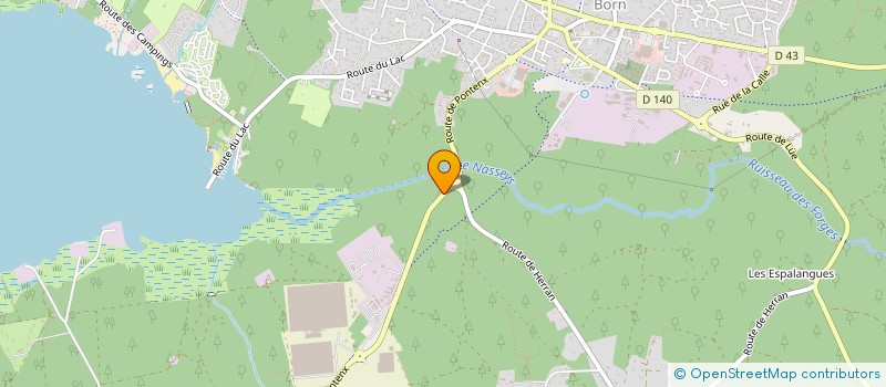 localisation de l'entreprise SCI DU SQUARE MOZART  PARENTIS-EN-BORN