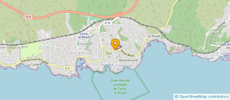 localisation de l'entreprise SCI DU SQUIREL  CARRY-LE-ROUET