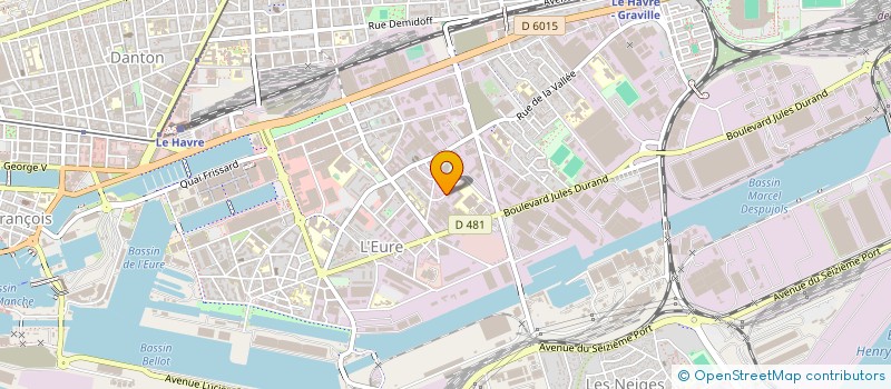 localisation de l'entreprise SCI DU STADE à LE HAVRE