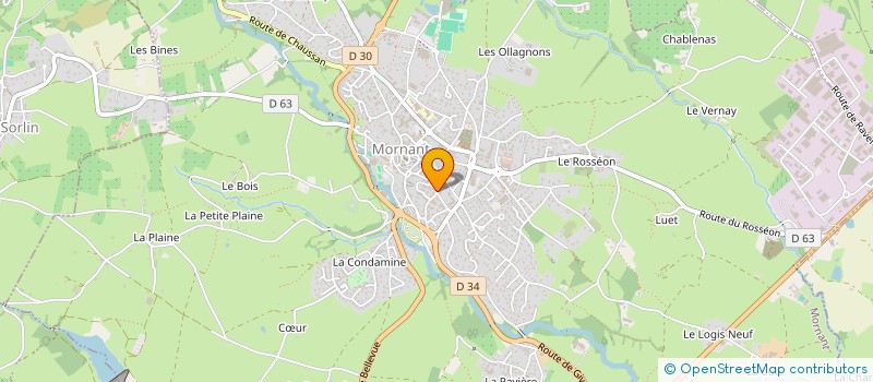 localisation de l'entreprise SCI DU STADE  MORNANT