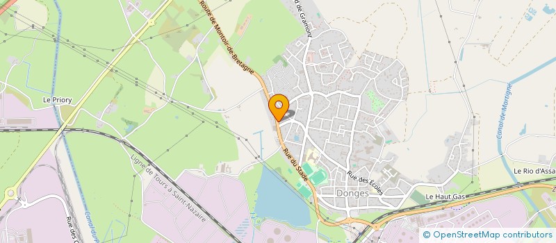 localisation de l'entreprise SCI DU STADE  DONGES