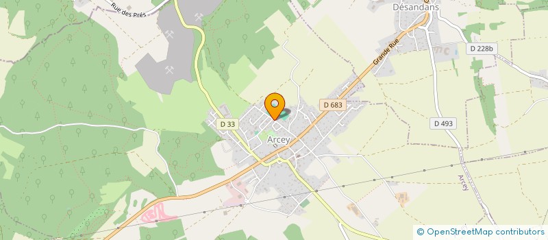 localisation de l'entreprise SCI DU STADE  ARCEY