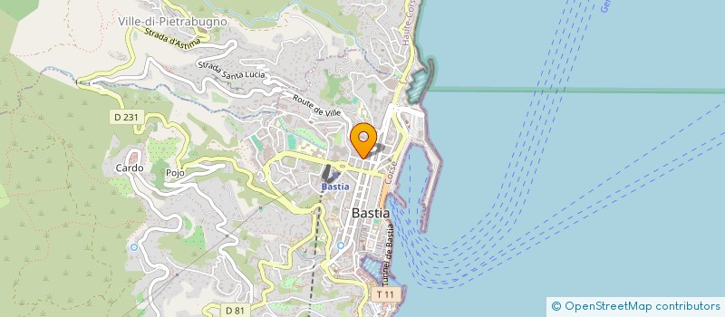 localisation de l'entreprise SCI DU STADE à BASTIA