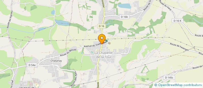 localisation de l'entreprise SCI DU STADE  LA CHAPELLE-DE-LA-TOUR