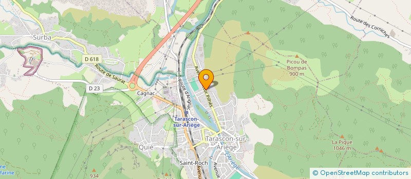 localisation de l'entreprise SCI DU STADE à TARASCON-SUR-ARIEGE