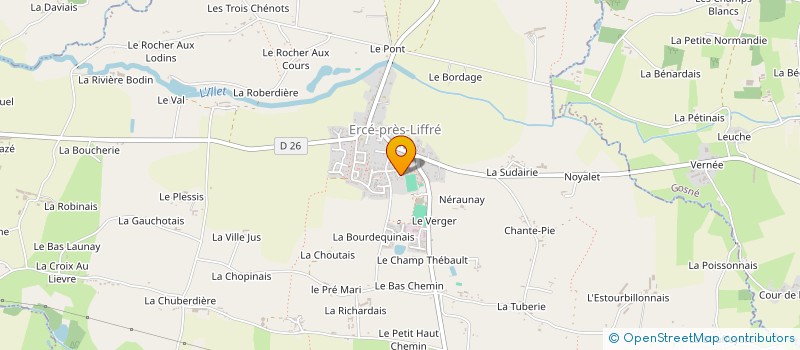 localisation de l'entreprise SCI DU STADE  ERCE-PRES-LIFFRE