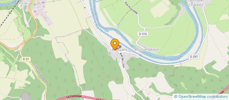 localisation de l'entreprise SCI DU STADE  BLUSSANS