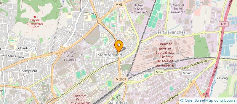 localisation de l'entreprise SCI DU STADE DES GRAVANCHES  CLERMONT-FERRAND