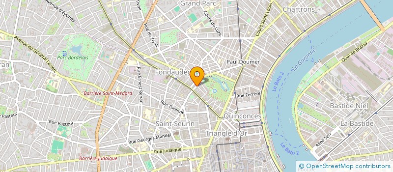 localisation de l'entreprise SCI DU STADE MAGINOT  BORDEAUX