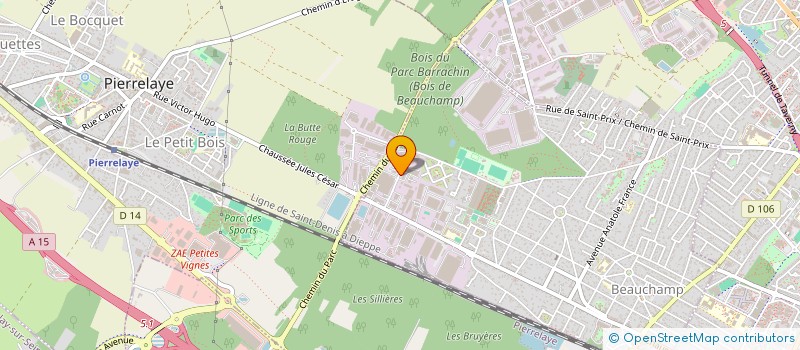 localisation de l'entreprise SCI DU STADIUM  BEAUCHAMP