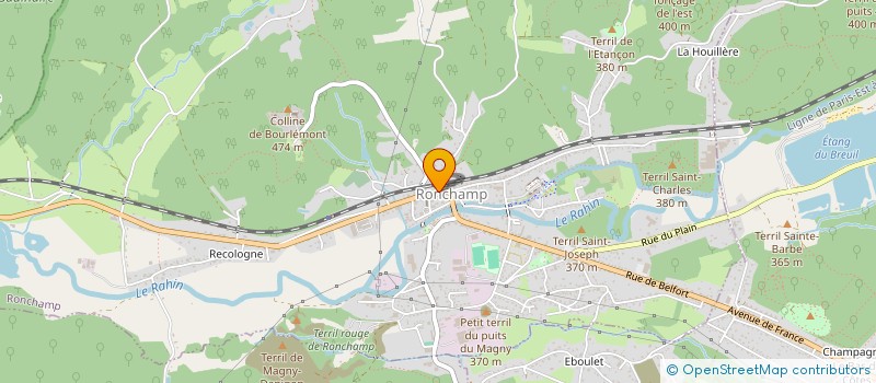 localisation de l'entreprise SCI DU STAND  RONCHAMP