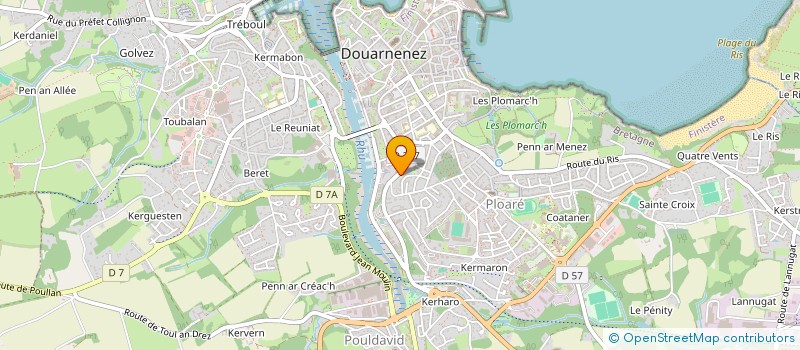 localisation de l'entreprise SCI DU STANKOU  DOUARNENEZ