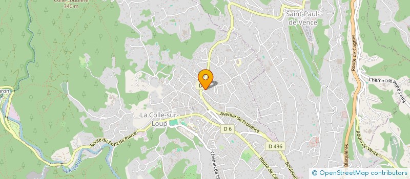 localisation de l'entreprise SCI DU STUDIO  LA COLLE-SUR-LOUP