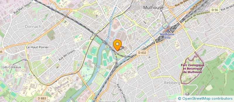 localisation de l'entreprise SCI DU STUDIO  MULHOUSE