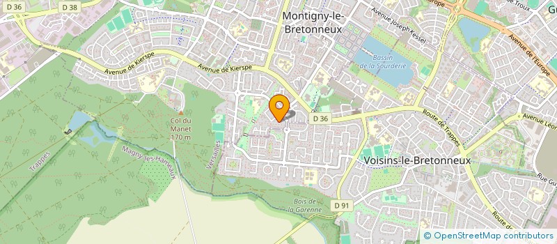 localisation de l'entreprise SCI DU SUC  MONTIGNY-LE-BRETONNEUX