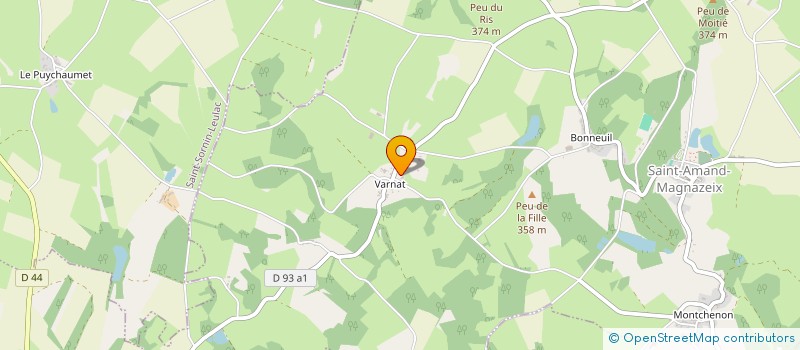 localisation de l'entreprise SCI DU SUCHAUD à SAINT-AMAND-MAGNAZEIX