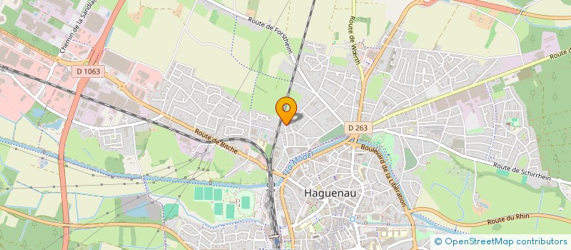 localisation de l'entreprise SCI DU SUD  HAGUENAU