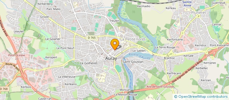 localisation de l'entreprise SCI DU SUD à AURAY