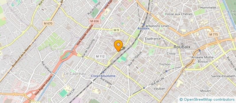 localisation de l'entreprise SCI DU SUD  ROUBAIX