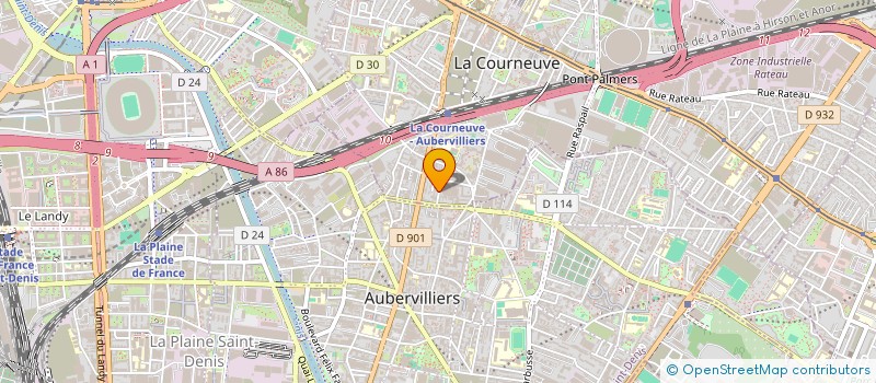 localisation de l'entreprise SCI DU SUD à LA COURNEUVE