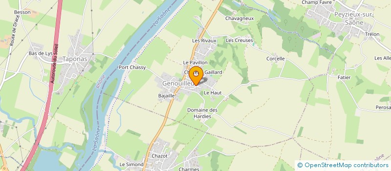 localisation de l'entreprise SCI DU SUD  GENOUILLEUX