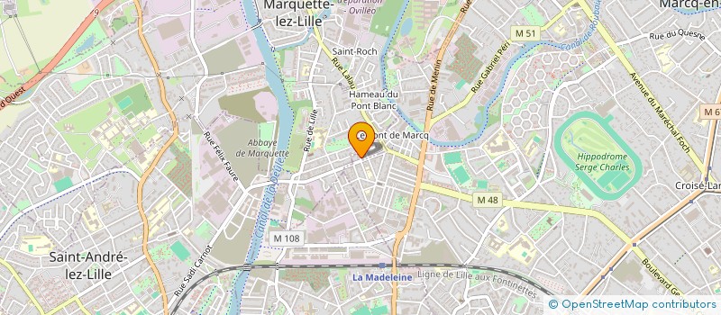 localisation de l'entreprise SCI DU SUD à MARCQ EN BAROEUL