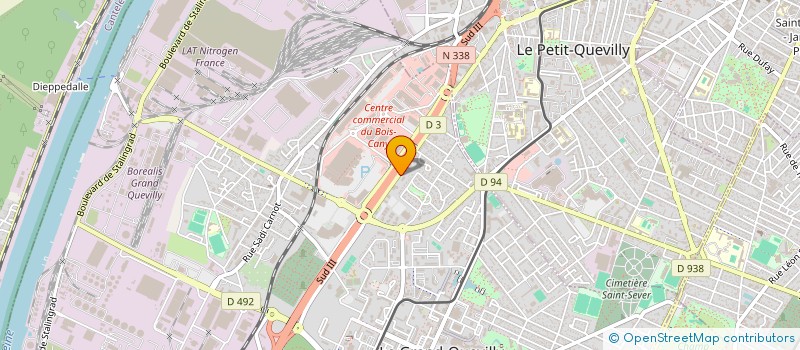 localisation de l'entreprise SCI DU SUD III  LE GRAND-QUEVILLY