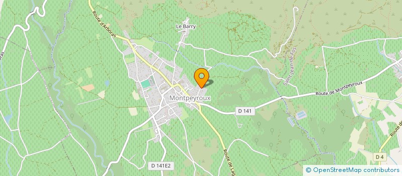 localisation de l'entreprise SCI DU SUD OUEST  MONTPEYROUX