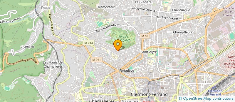 localisation de l'entreprise SCI DU SUQUET  CLERMONT-FERRAND